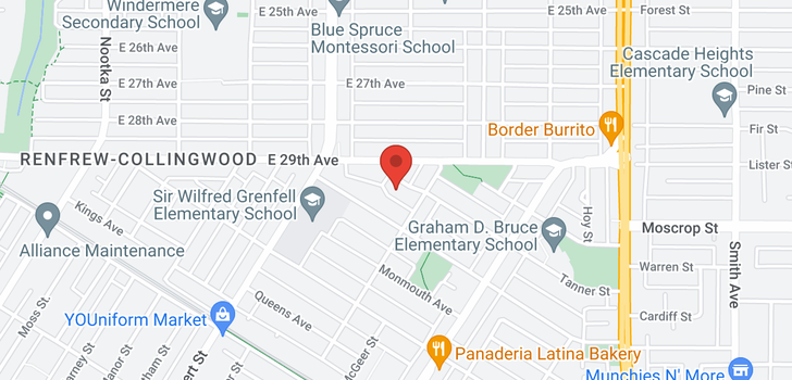 map of 3436 TANNER STREET